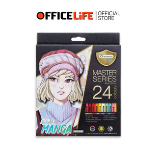 Master Art (มาสเตอร์อาร์ต) สีไม้ ดินสอสี มาสเตอร์ซีรี่ย์ รุ่น มังงะ MANGA แบบ 12 สี / 24 สี / 36 สี / 50 สี ( 1 กล่อง )