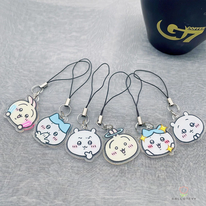 พวงกุญแจโทรศัพท์สไตล์การ์ตูนน่ารัก ทำจากอะคริลิค พวงกุญแจเคสโทรศัพท์แบบสร้างสรรค์ จี้ห้อยโทรศัพท์ -CY