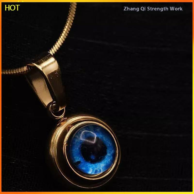 Technicolorsuper สร้อยคอแฟชั่นสําหรับผู้หญิง Minimalist คลาสสิกตุรกีตาสีฟ้าจี้ Choker Clavicle Chain