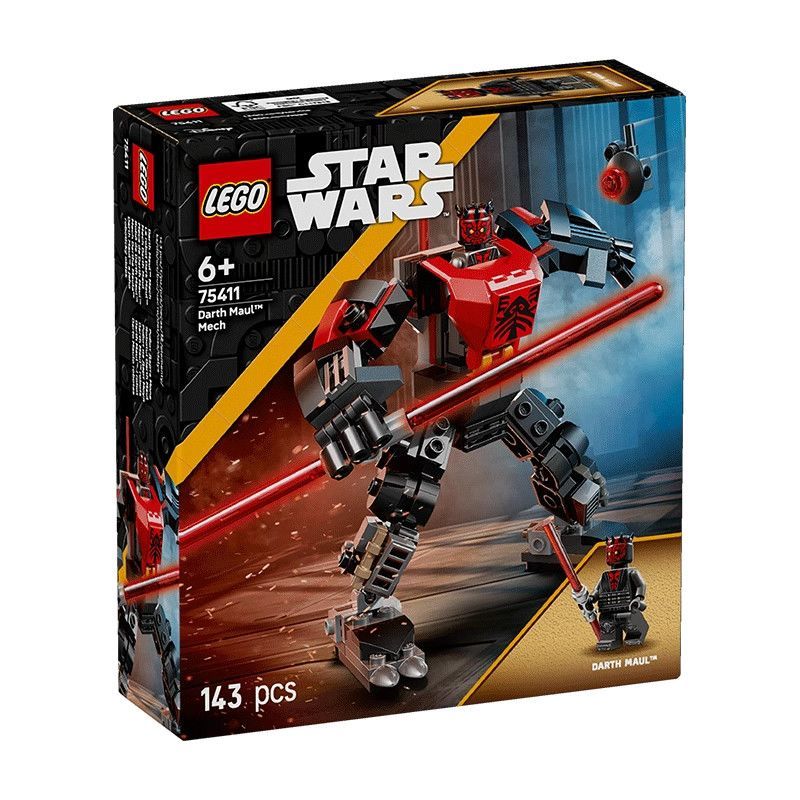 พร้อมสต็อก 300 บาทของขวัญมิถุนายนผลิตภัณฑ์ใหม่ LEGO LEGO Star Wars 75411 Darth Moore Fighting Mecha 