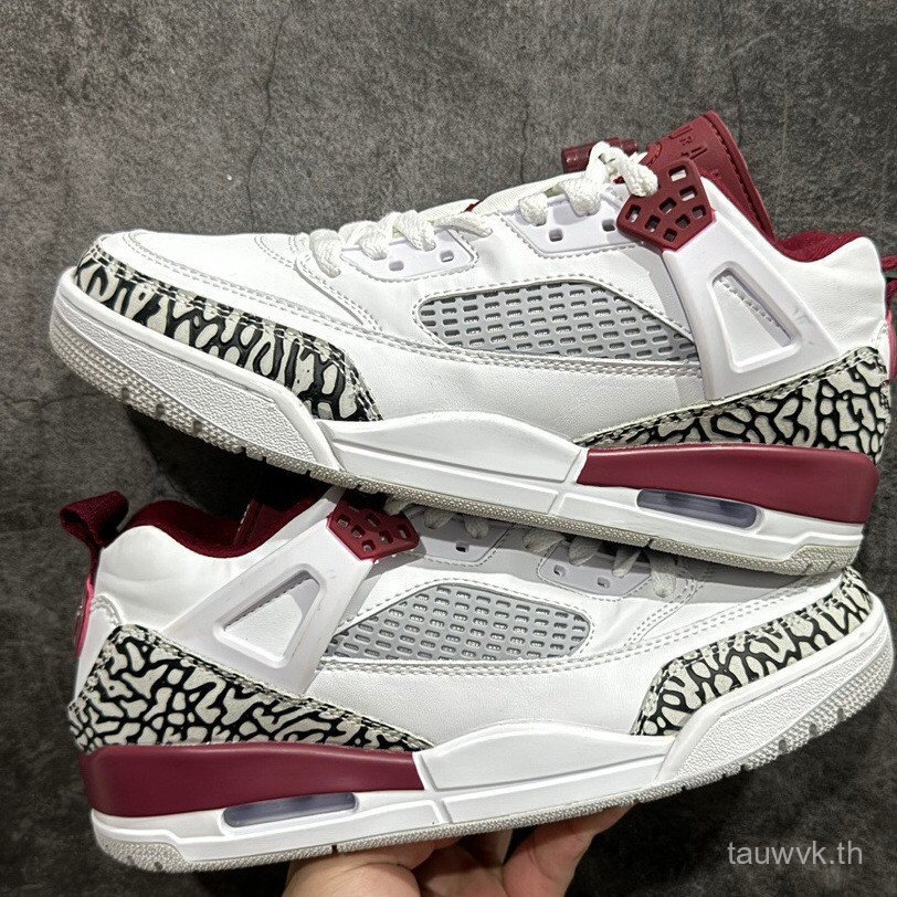 Spike Lee AJ 3 LOW-Top Air Cushion รองเท้าบาสเก็ตบอล AJ รองเท้าผ้าใบคุณภาพสูงปีมังกรจํากัดรองเท้าผ้า