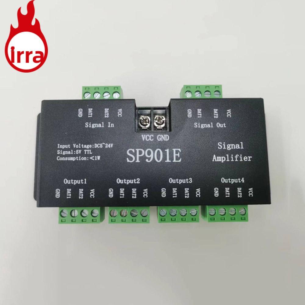 IRRA SP901E เครื่องขยายสัญญาณ, DC12-24V LED Pixel Strip Light Strip Repeater, ที่ได้รับการแต่งตั้งโป