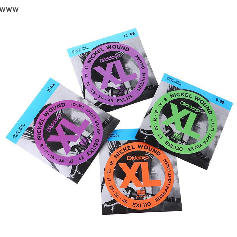 สายกีตาร์ไฟฟ้า EXL110 COD สำหรับ EXL130 EXL120 EXL115ทำจากนิกเกิลแบบกลมใหม่