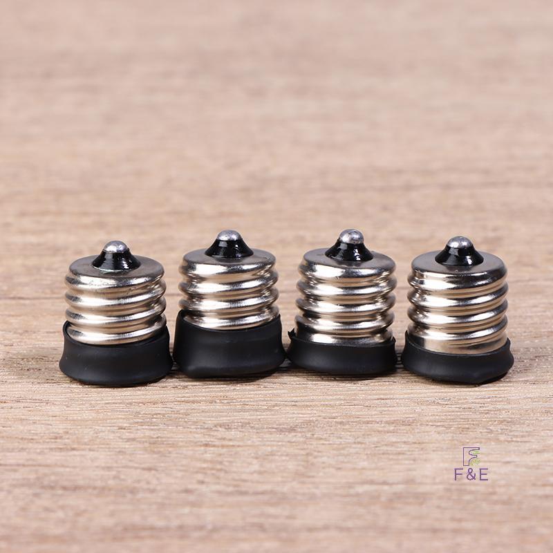 F&E 2 ชิ้น E17 ถึง E12/ E14 ผู้ถือโคมไฟไฟ LED ฐานแปลงสกรูหลอดไฟซ็อกเก็ตอะแดปเตอร์ LED ประหยัดพลังงาน