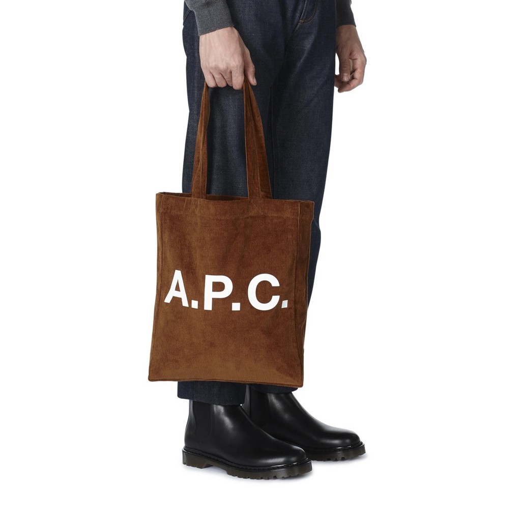 ส่งออกไปญี่ปุ่น Korea APC tote bag Corduroy Shoulder bag Shopping bag tote bag Autumn Winter All-Mat