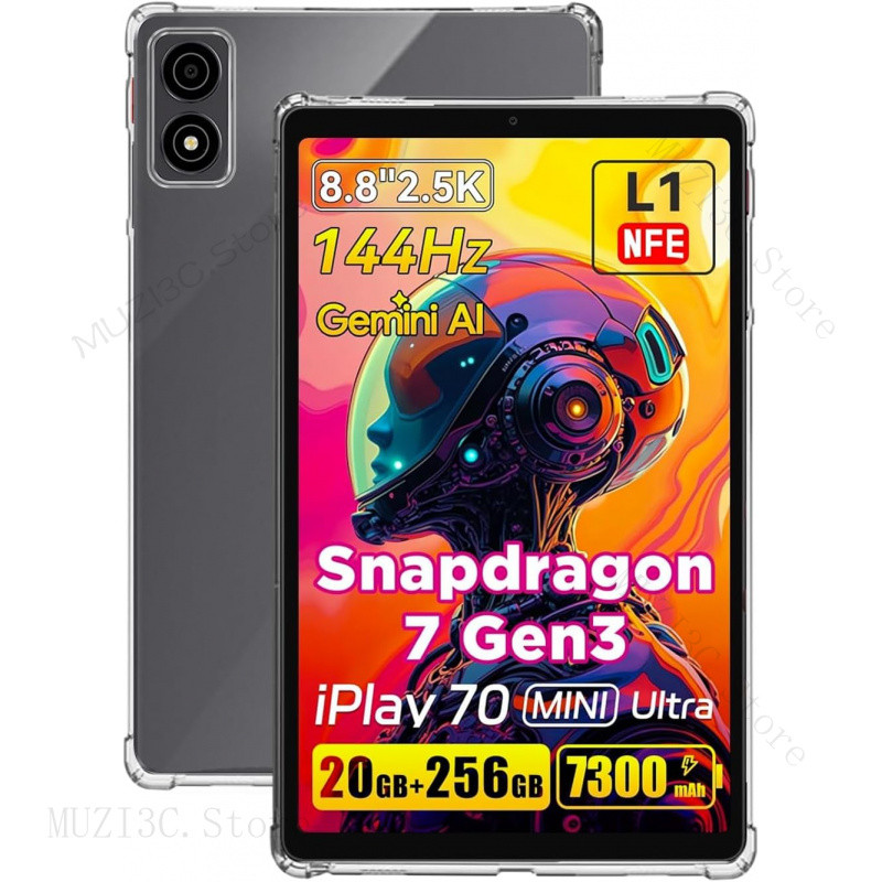 สําหรับ Alldocube iPlay 70 mini Ultra 8.8 "2025 แท็บเล็ตพีซี Tpu Soft Shell ป้องกันกรณีแท็บเล็ต iPla