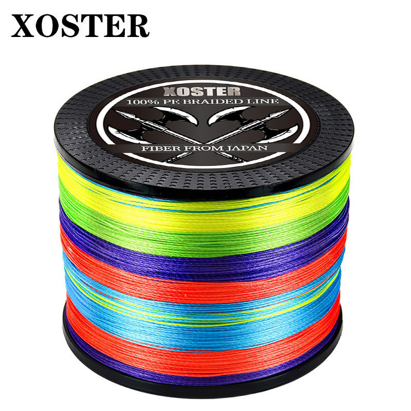 Xoster X4 4 Strands 300M Multifilament สายตกปลาถัก Ocean Fishing Super เชือกเหยื่อตกปลาสายถัก