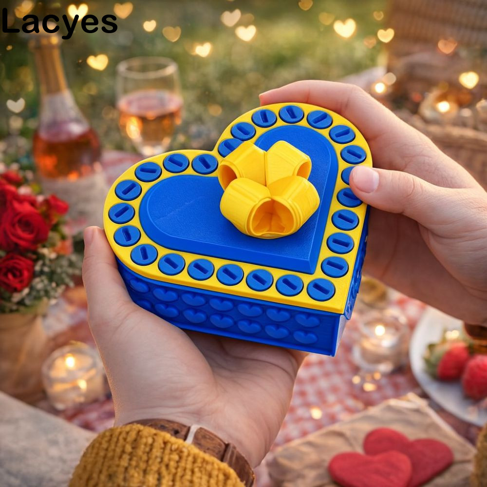 LAYES กล่องสกรูเล่นตลก, กล่องของขวัญอันโนหยิงที่ถอดออกได้ 8 ซม., กล่องเก็บของพร้อมสกรู เครื่องประดับ