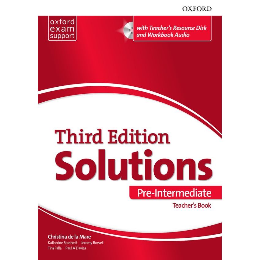 Bundanjai (หนังสือเรียนภาษาอังกฤษ Oxford) Solutions 3rd ED Pre-Intermediate : Essentials Teacher's B