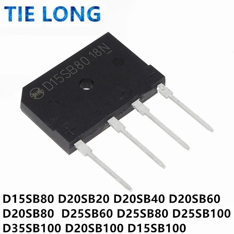 5PCS D15SB80 D15SB100 D20SB20 D20SB40 D20SB60 D20SB80 D20SB100 D25SB60 D25SB80 D25SB100 D35SB100 D35