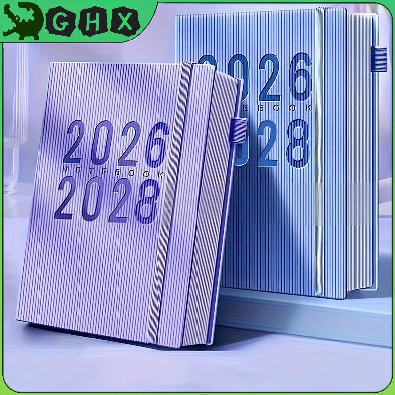 BlowGentlyWind ปฏิทินวางแผนรายเดือน 3 ปี 2026-2028-January To Dce Diary Writing Minimalist Design No