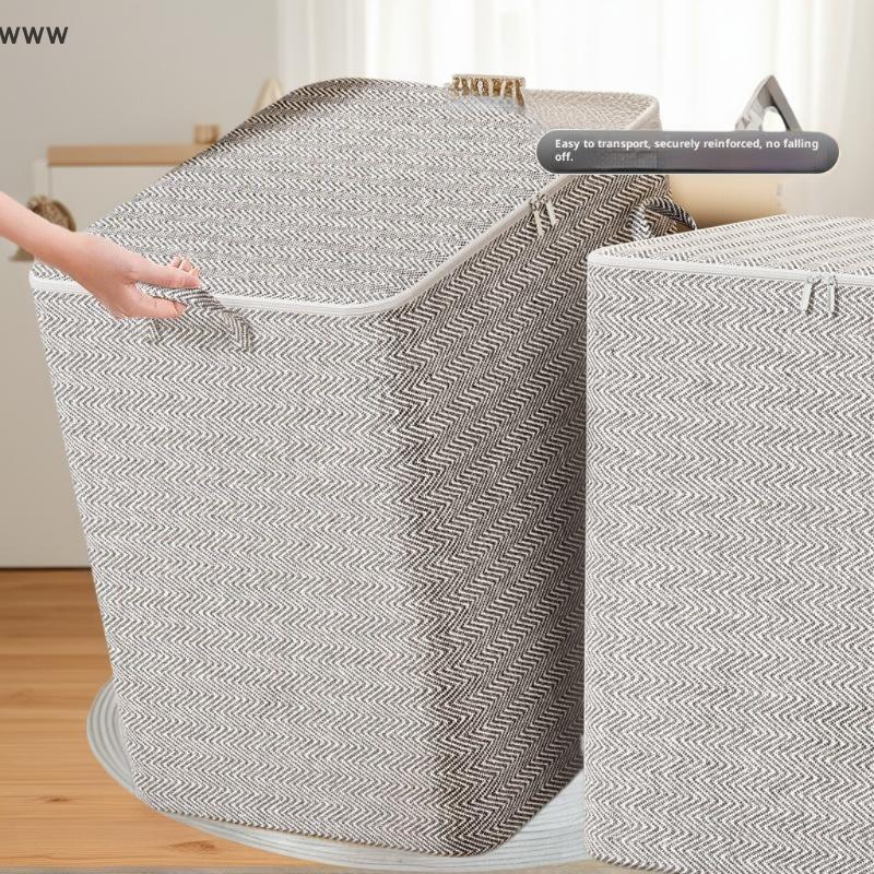 กล่องเก็บเสื้อผ้า220L Cod ขนาดใหญ่พร้อมฝาปิดถุงจัดระเบียบตะกร้าซักผ้าขนาดใหญ่พับได้ใหม่