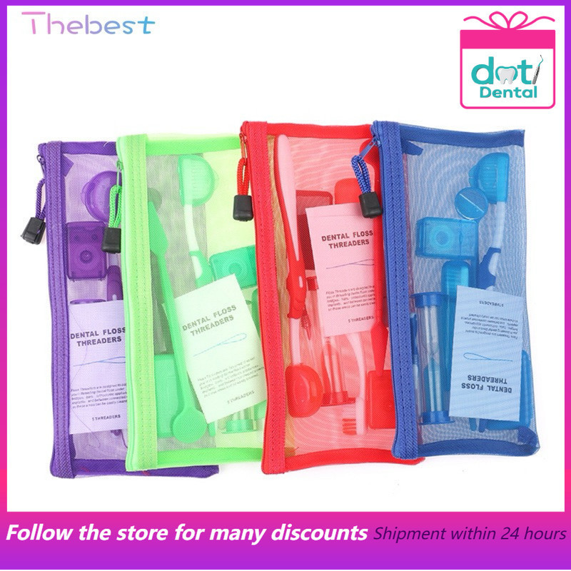 Ortho kit แปรงสีฟันจัดฟัน แปรงสีฟันท่องเที่ยว ortho wax ลิ้นทําความสะอาดไหมขัดฟัน inter