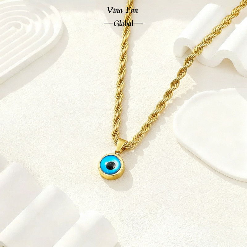 สร้อยคอเหล็กไทเทเนียม สไตล์นางฟ้าและปีศาจ ปรับขนาดได้ สำหรับทุกคน - รูปที่ 5