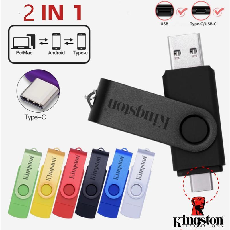 แฟลชไดรฟ์ USB OTG ของ Kingston ชนิด Type-C ขนาด 512GB 1TB 2TB สำหรับสมาร์ทโฟน Android