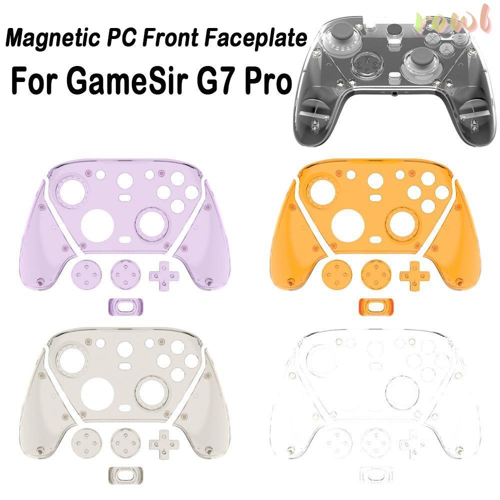 ROWL Gaming Controller Protective, Magnetic Replacement Front Faceplate, เปลือกตกแต่งโปร่งใสสําหรับ 