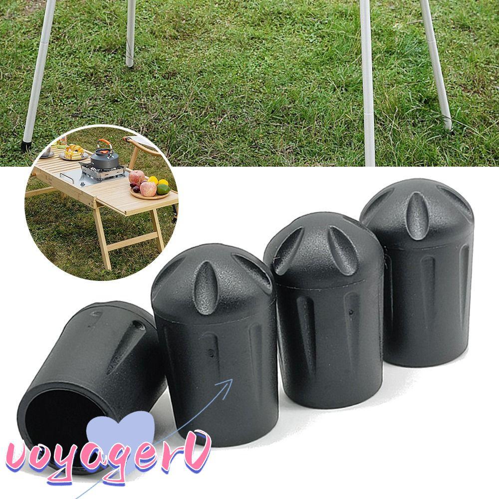 VOYAGER 1 ชิ้น/4 ชิ้นขาป้องกัน, Camping เก้าอี้อุปกรณ์เสริม Anti-slip Moon เก้าอี้ขาครอบคลุม, ที่ถอด