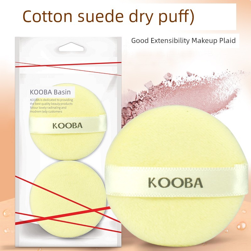พัพแต่งหน้า พัฟแต่งหน้า KOOBA Blush Plush Small Ribbon Dry Puff