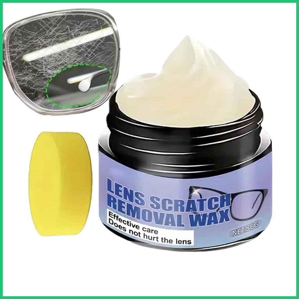 แว่นตา Scratch Repair Wax 30g แบบพกพา Anti-Reflection Paste กระจกเลนส์ Scratch Repair Wax สําหรับกล้