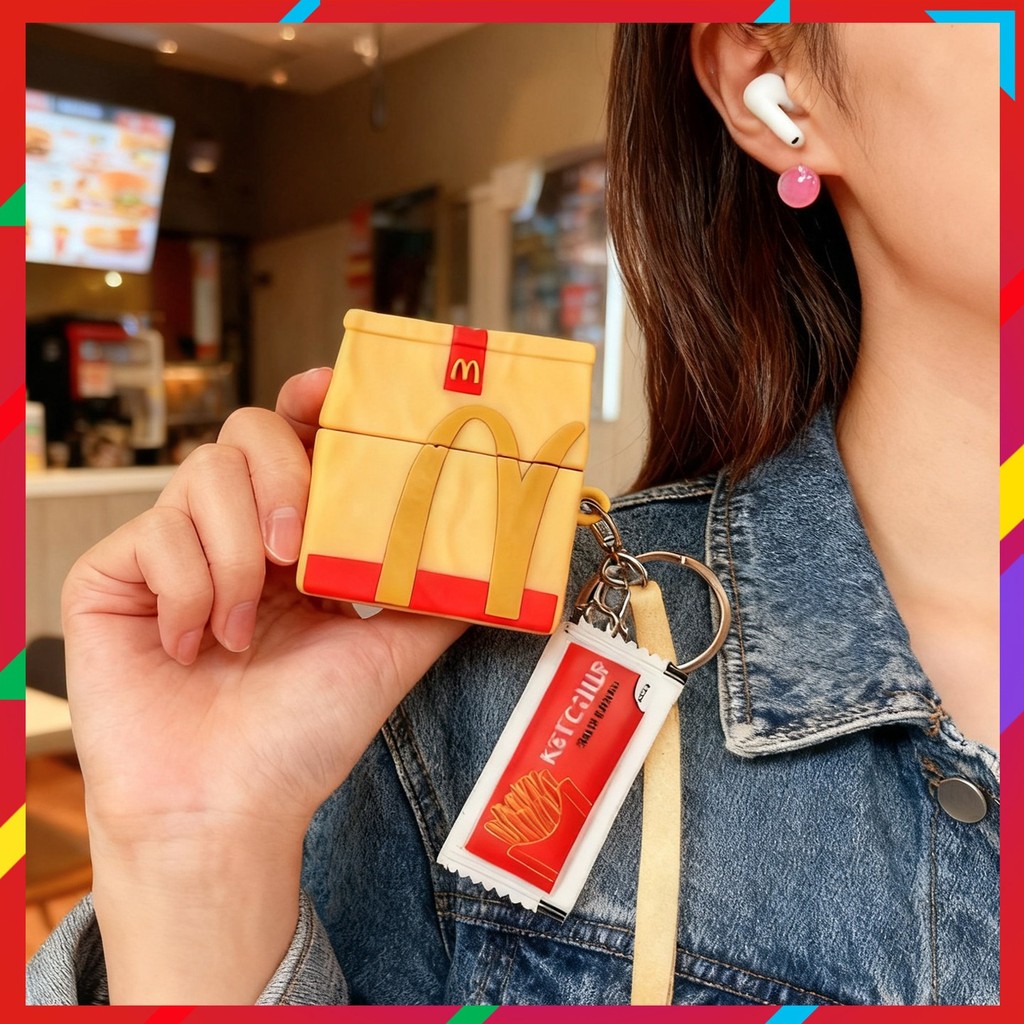 เคส airpods pro 2 airpods 4 case Ins Fun M Kee Maimen กระดาษคราฟท์ถุงบรรจุ airpods4 เคสป้องกัน airpo