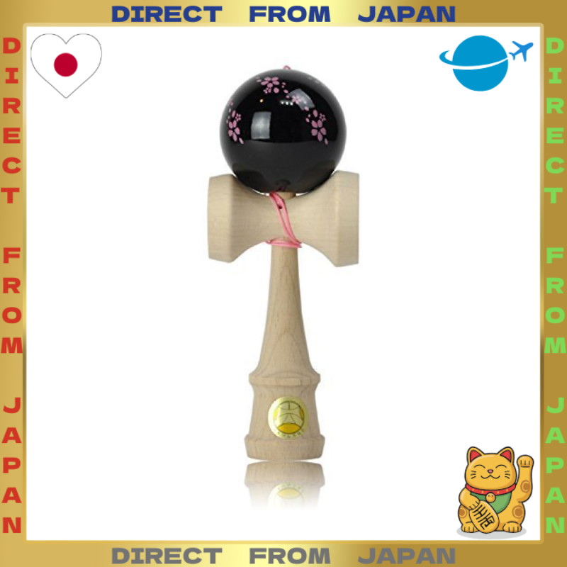 【DIRECT FROM JAPAN】Japan Kendama Association Certified Kendama "Oozora Wa Series Sakura (Black)" No-