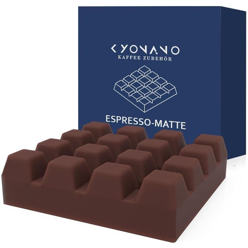 KYONANO Espresso Accessories - Espresso Tamper Stand - Reusable Silicone Espresso Mat - Coffee Tampe
