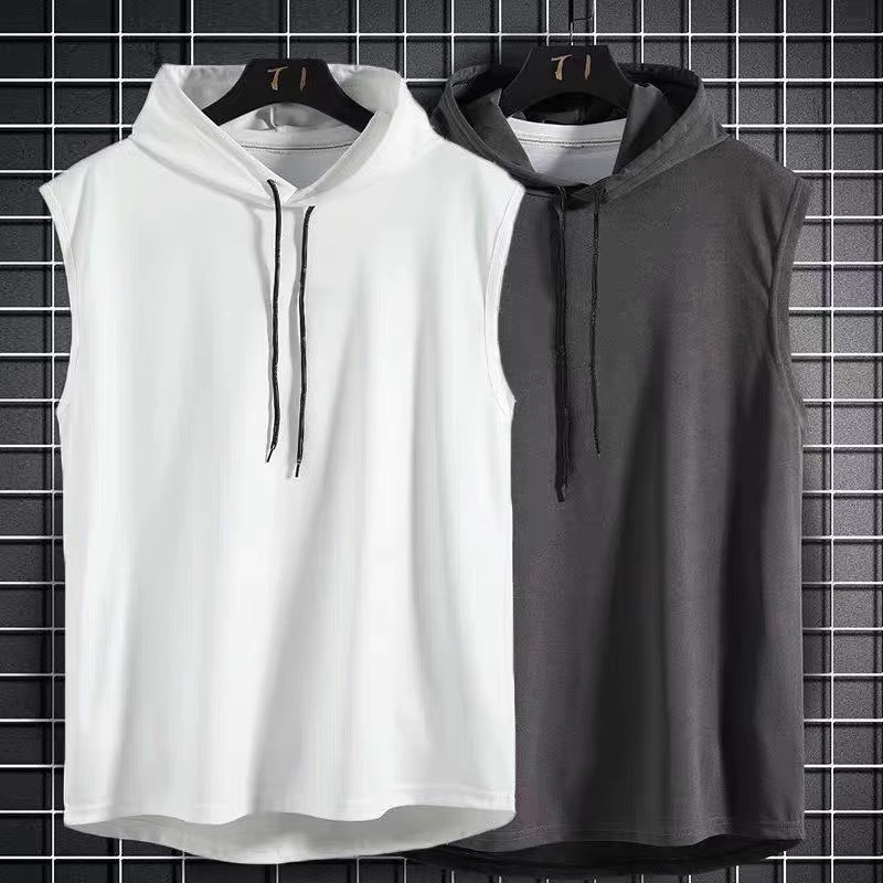 เสื้อกั๊กมีฮู้ด SUIKONE ซุยโคเนะ สำหรับผู้ชาย ในสไตล์อเมริกันเรโทรและฮิปฮอป เหมาะสำหรับกีฬาบาสเกตบอลและการแต่งตัวในวันประจำ — صورة 5