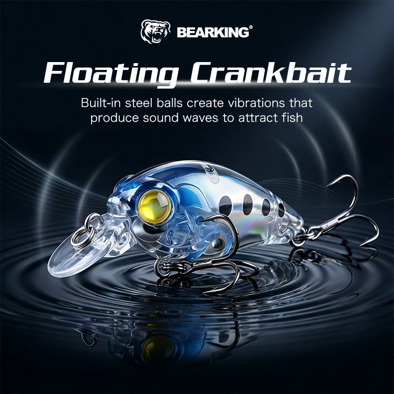 BEARKING 3.5 ซม.3.7g MINI crank เหยื่อตกปลาดีปลาซิวคุณภาพเหยื่อมืออาชีพร้อนรุ่นCrankbaits Penceilเหยื่อPopper