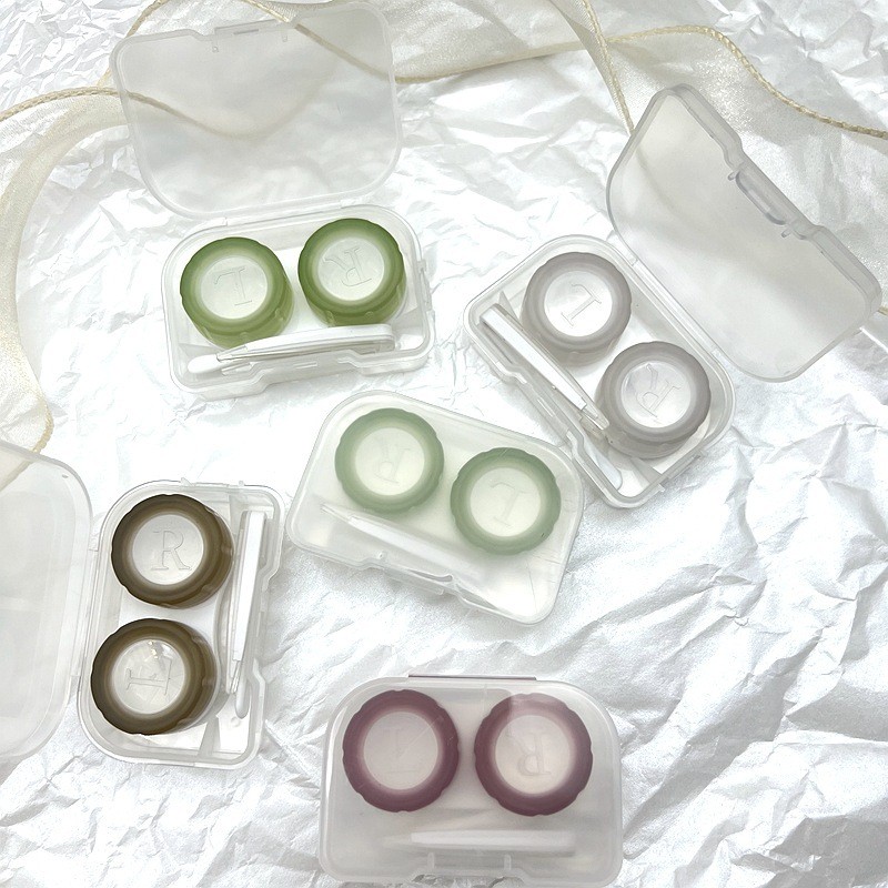 กล่องสหายคอนแทคเลนส์ Unisex กล่องคอนแทคเลนส์คู่ DIY Companion Box 026.01.01