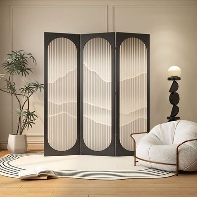 Modern screen partition living room partition office folding movement partition landscape decoration