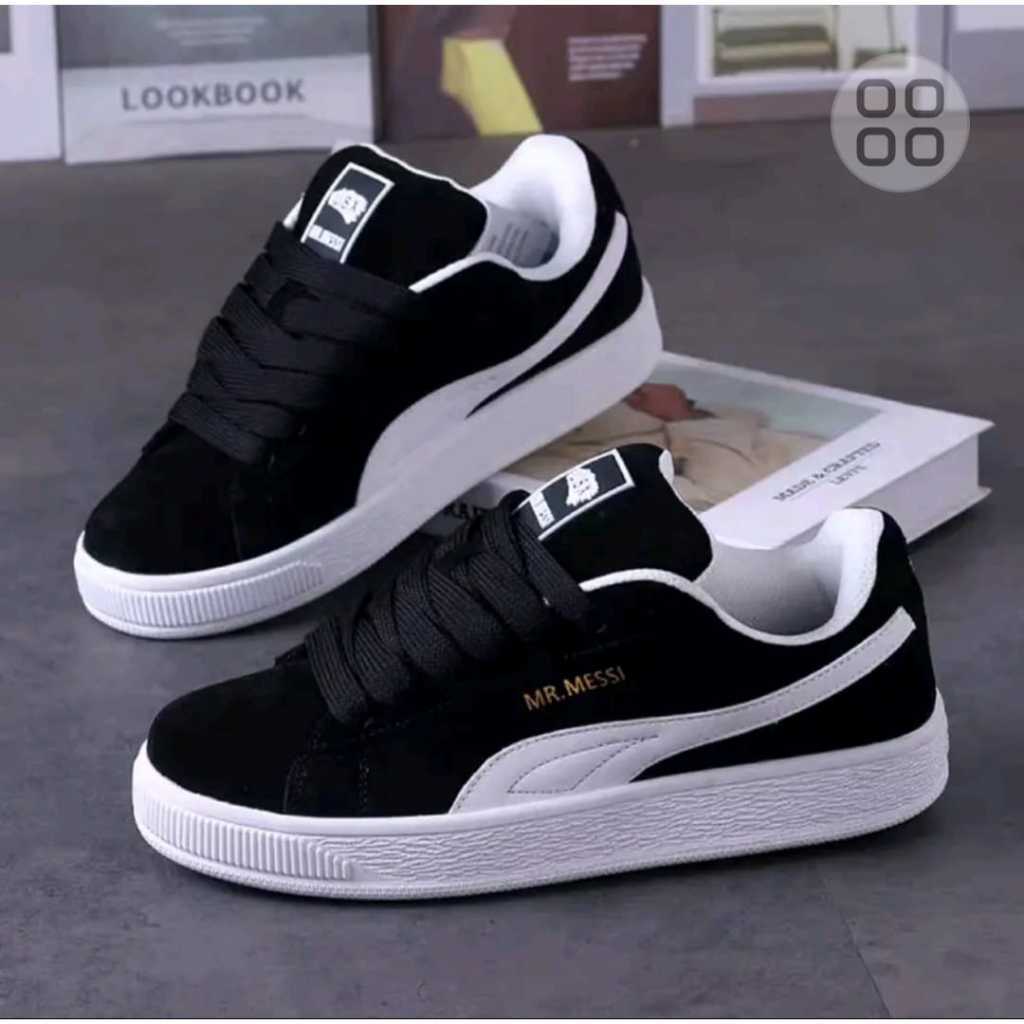 SUEDE XL ON รองเท้าผ้าใบลําลองสําหรับผู้ชายและผู้หญิง ไขมันหนา