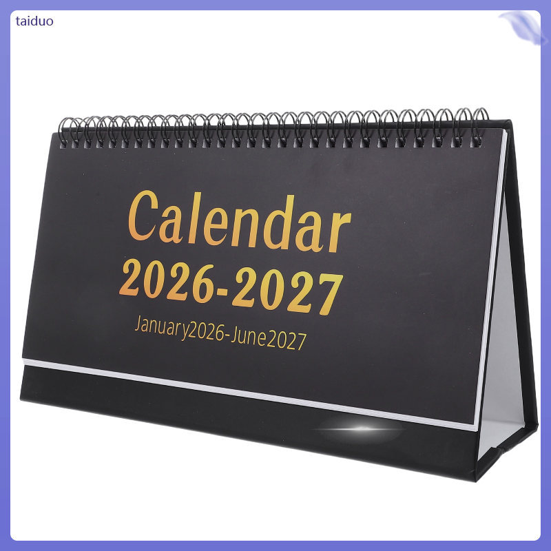 ปฏิทินตั้งโต๊ะรายเดือน: Standing Desktop Planner - 2026-2027 ปฏิทินน่ารัก Desktop Decor สําหรับ Home