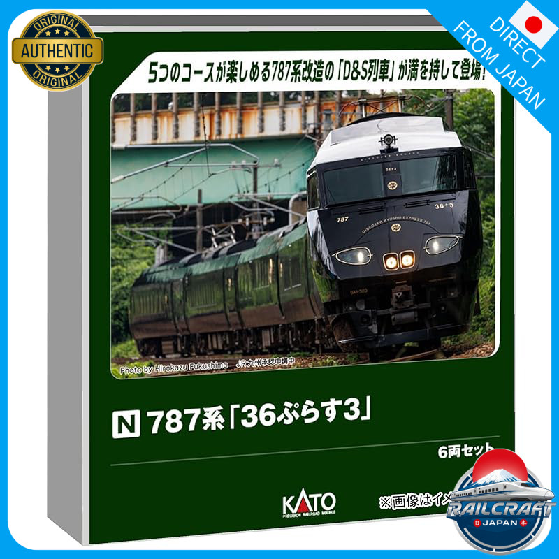 KATO N Gauge 787 Series "36 plus 3" 6-Car Set Railway Model Train 10-2090