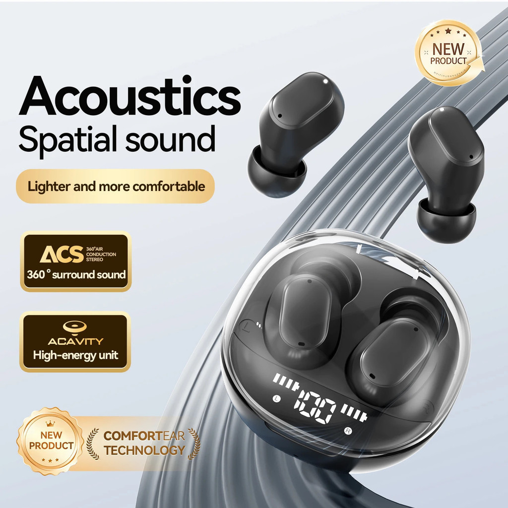 M150 ชุดหูฟังไร้สาย True in Ear ชุดหูฟังไร้สายสวมใส่สบายสําหรับเล่นเกมตัดเสียงรบกวนหูฟังกีฬาหูฟัง Fa