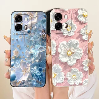 สําหรับ OPPO A6s 5G กรณี CPH2789 ออกแบบใหม่น่ารักการ์ตูนกระต่ายซิลิโคนเหลวนุ่มกันกระแทกสําหรับ OPPO A6s 4G CPH2815 กันชน