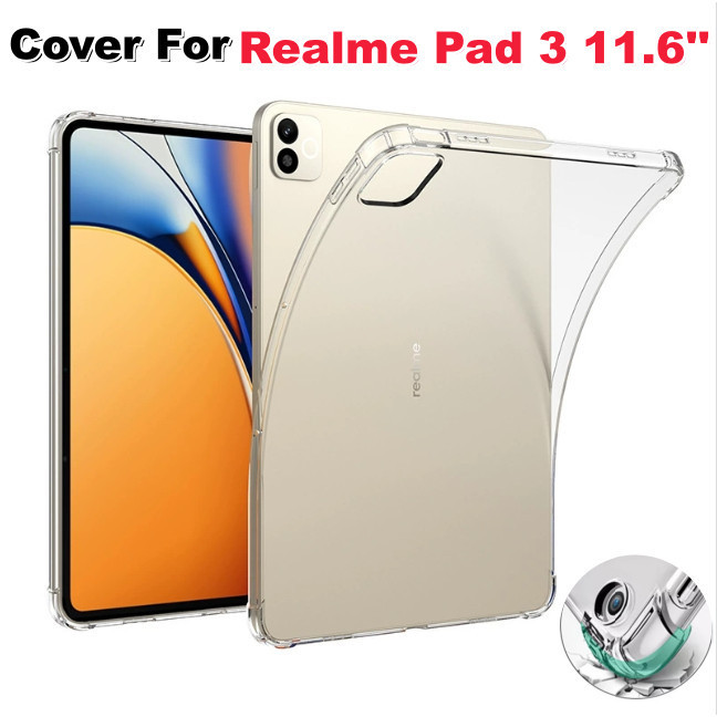 Soft Clear TPU สําหรับ Realme Pad 3 Pad3 11.6 2026 แท็บเล็ตกันกระแทกเกราะป้องกันผิวกรณีใหม่