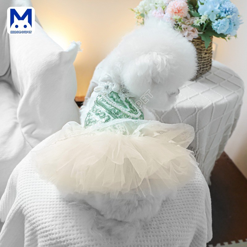 เสื้อผ้าสัตว์เลี้ยงฤดูร้อน Catnip Mambo Dress กระโปรง
