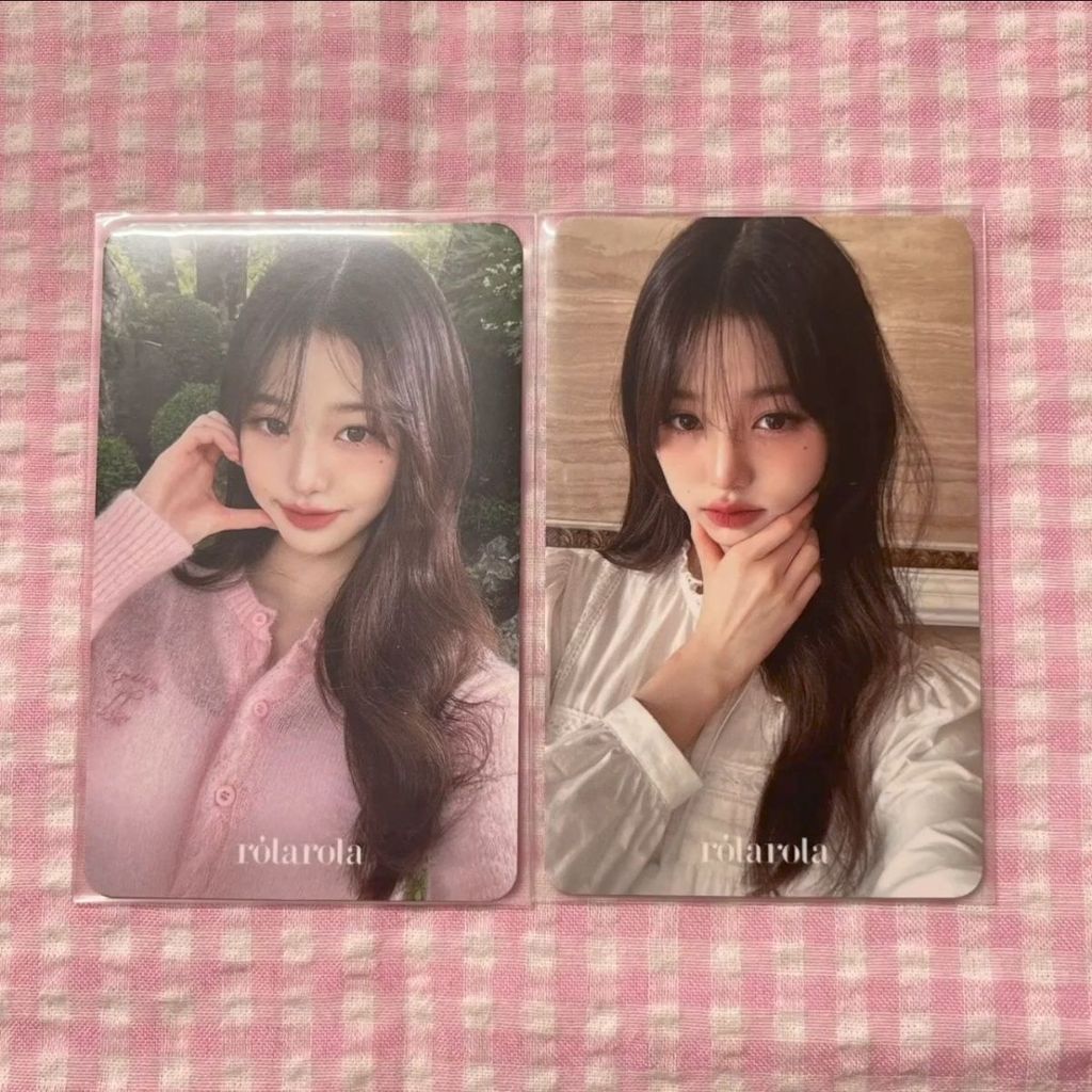 Ive Girl Group Photocard สีชมพู Yiyuan rola Zhang Yuanying การ์ดรับรองจัดส่งฟรี Fu kpop Zhang Yuanyi