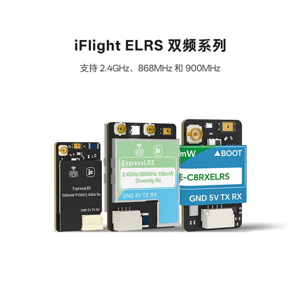 IFlight ELRS Dual-Band Real Collector Receiver GemX/Gemini FPV ผ่านเครื่องรับ