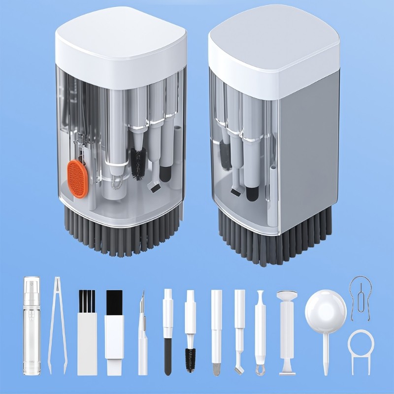 QJ Superior 21 In 1 Care Kit สําหรับ Electronics มาพร้อมแปรงคอมพิวเตอร์เหลวและเครื่องมือการ์ด