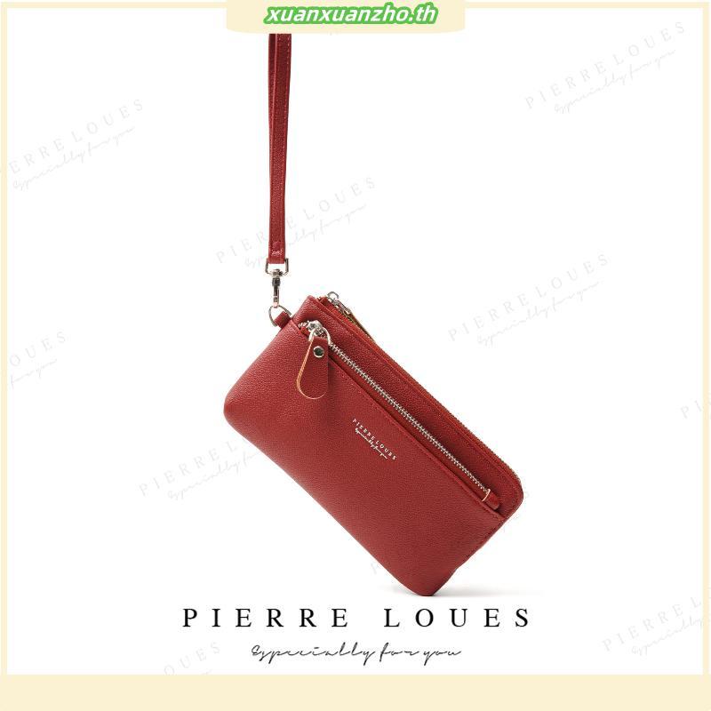 PIERRE LOUES Eldora Wallet กระเป๋าสตางค์ใบยาวผู้หญิงทําจากหนัง PU พรีเมี่ยม