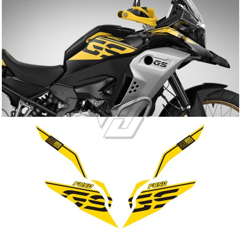เหมาะสําหรับ BMW F850GS ADV 19-23 รถด้านข้างฟิล์ม 40th Anniversary สติกเกอร์รูปลอก