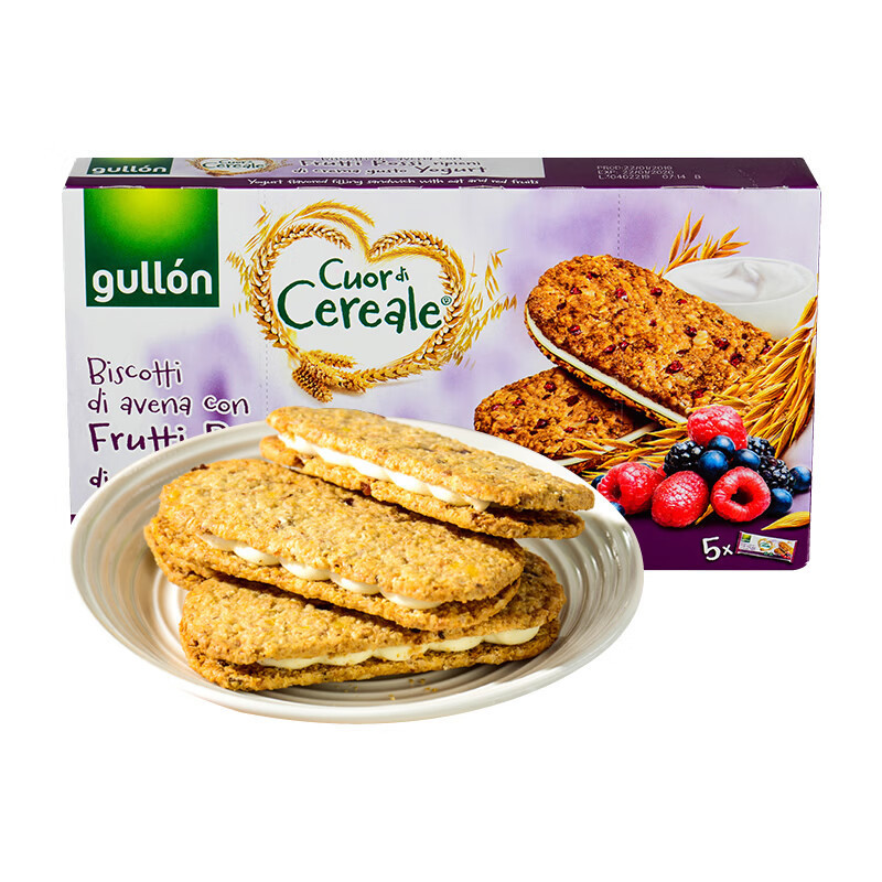 2026 สินค้าใหม่ Guyou GULLON สเปนนําเข้า Berry ข้าวโอ๊ตโยเกิร์ตแซนวิชบิสกิต g Meal Replacement Full 