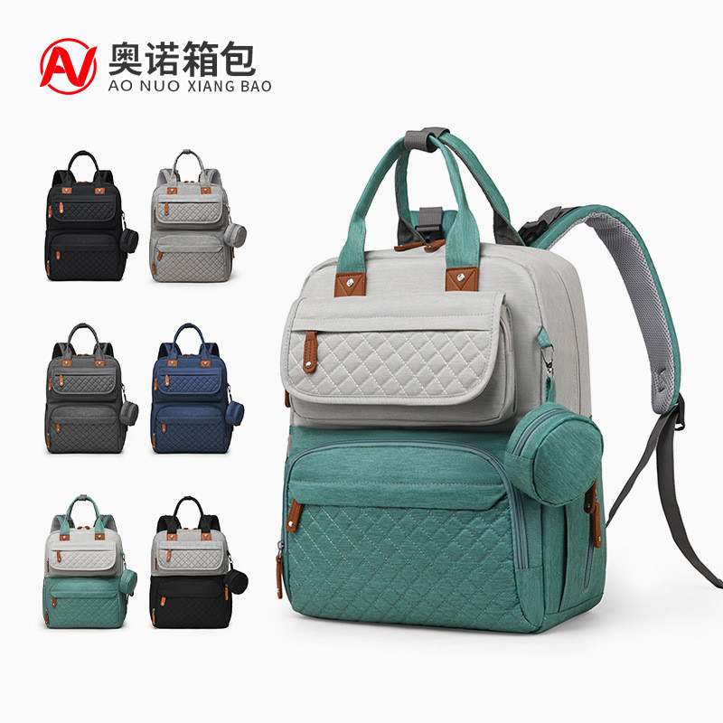 Mommy Mother Baby Bag Fashion Mommy Bag USB สะดวก Simple Lightweight Travel Mommy Bag