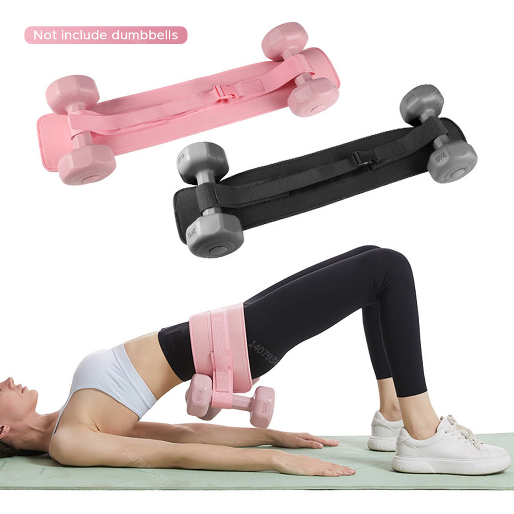 1 ชิ้นการออกกําลังกายสะโพก Thrust Belt Dumbbell Hip Thrust Band สําหรับดัมเบล Kettlebells แผ่น