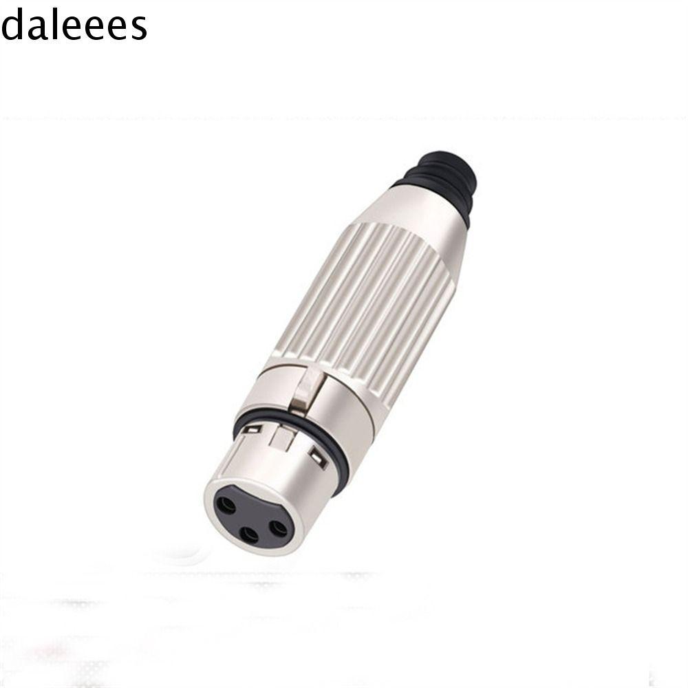 DALEEES XLR Connector Plug สําหรับมิกเซอร์ไมโครโฟนไมโครโฟนอุปกรณ์ลําโพงปลั๊กสายบาลานซ์ปลั๊กสายสัญญาณ