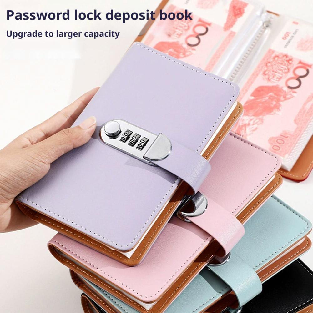 A6 50leaves Budget Challenge Notebook Binder เงินสดเก็บเงินฝากหนังสือซองเงินสด A5e9