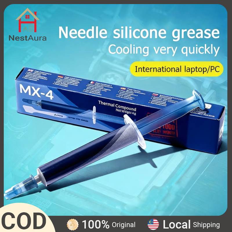 MX-4/MX-6 Thermal Paste Heat Conduction จาระบีซิลิโคนสําหรับคอมพิวเตอร์พีซีแล็ปท็อป CPU GPU