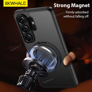 BKWHALE 360 Magnetic Ring Matte Case สําหรับ Samung Galaxy S26 S25 S24 S23 Ultra A57 A56 A55 A54 A37 A36 A35 A34 A27 A26 A25 A24 A17 A16 A15 A06 A14 โทรศัพท์ปลอก