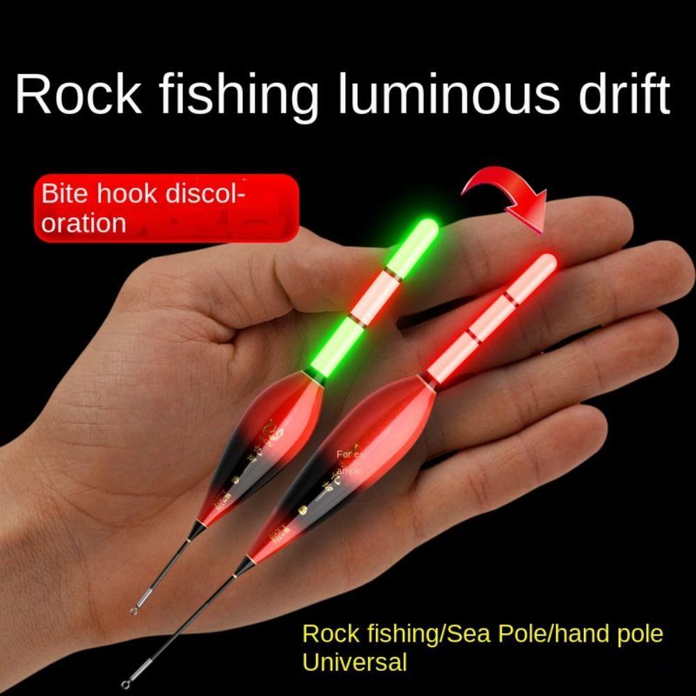 ทุ่นตกปลาแบบ Floating Tube พร้อมไฟ LED ส่องแสงเปลี่ยนสี ใช้งานได้ทั้งกลางวันและกลางคืน